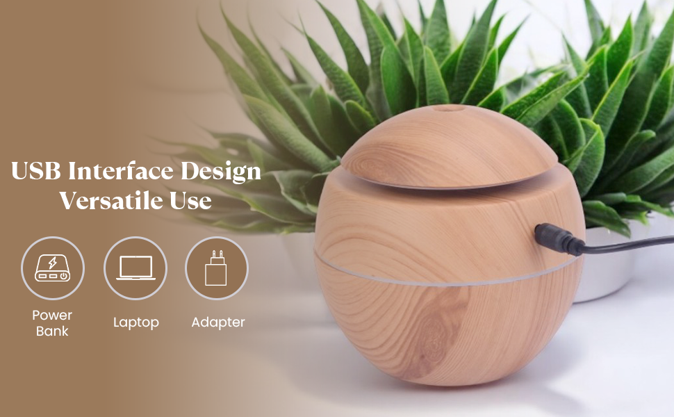 Wooden Aroma Diffuser & Humidifier for Home | Silent Cool Mist Machine