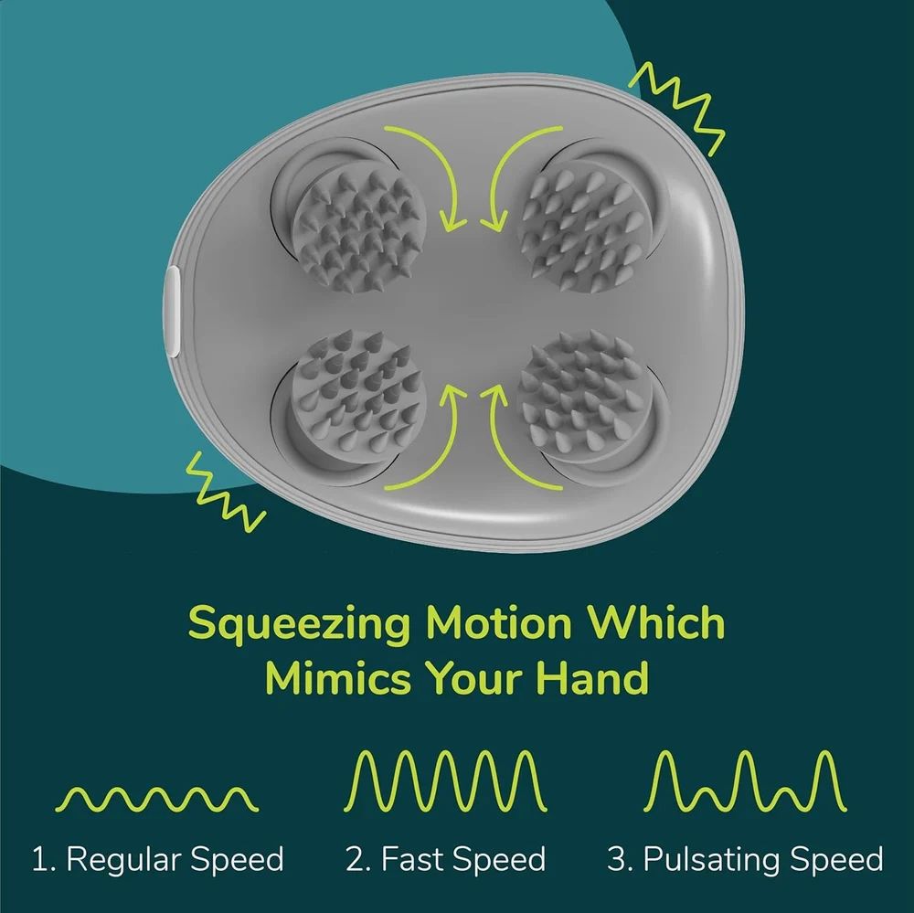Electric Scalp & Head Massager – Stress Relief & Hair Growth Tool