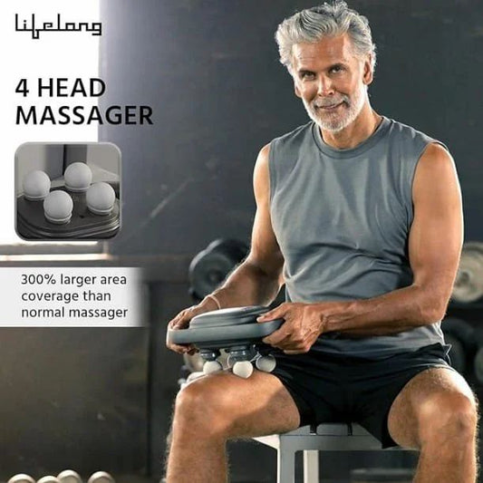 Electric Handheld Scalp & Full Body Massager – USB Rechargeable & Waterproof