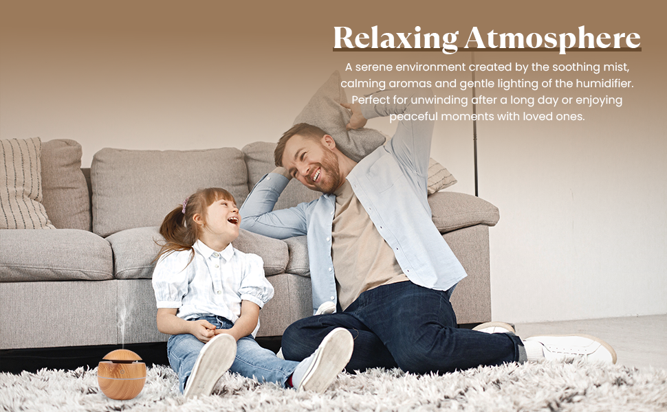 Wooden Aroma Diffuser & Humidifier for Home | Silent Cool Mist Machine