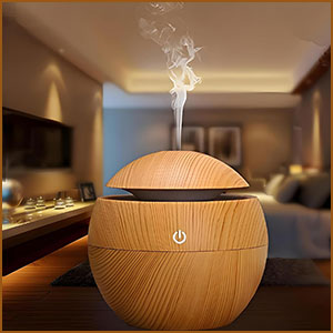 Wooden Aroma Diffuser & Humidifier for Home | Silent Cool Mist Machine