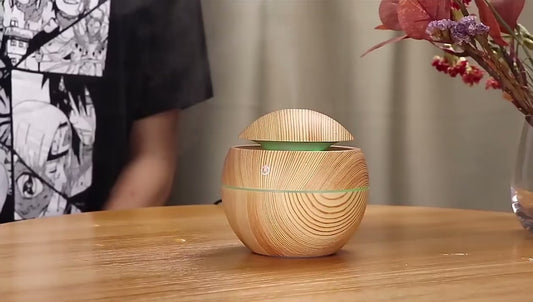 Wooden Aroma Diffuser & Humidifier for Home | Silent Cool Mist Machine